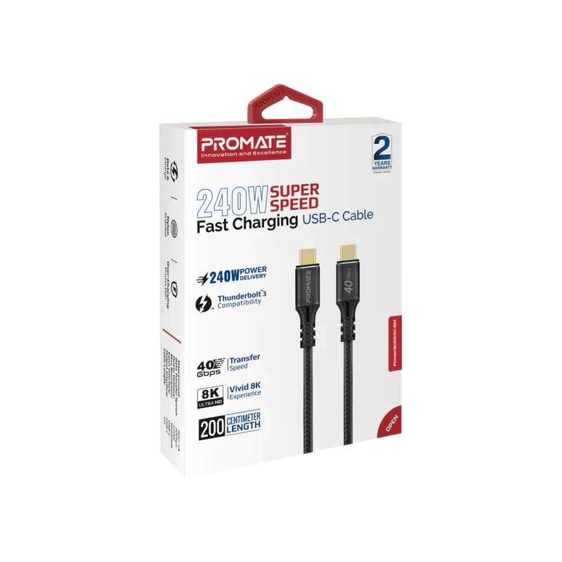 Promate PowerBolt240-2M - Linkphones Center