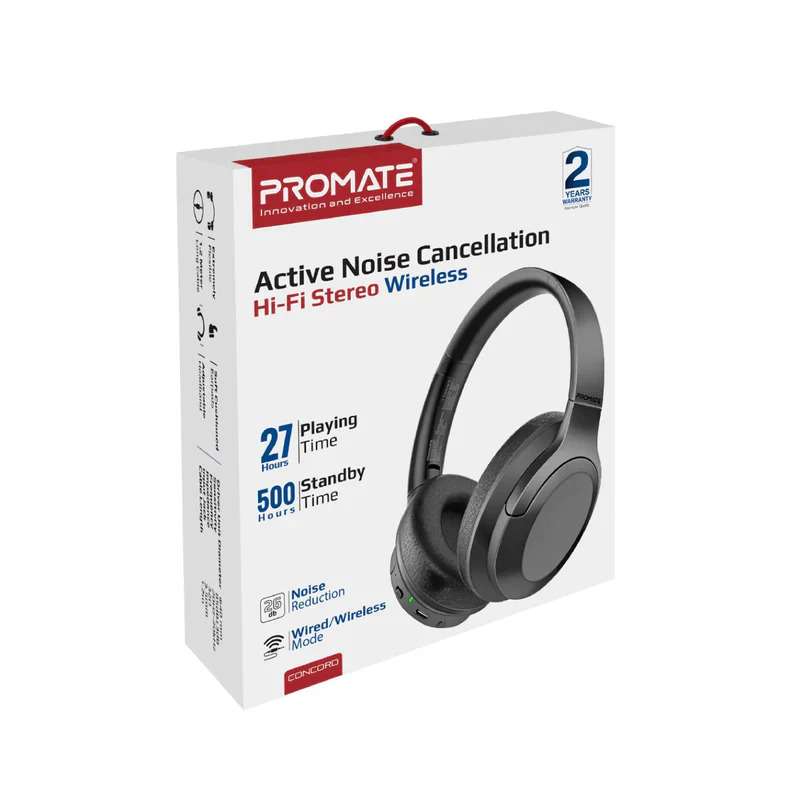 Promate Concord ANC Wireless Headphones - Linkphones Center