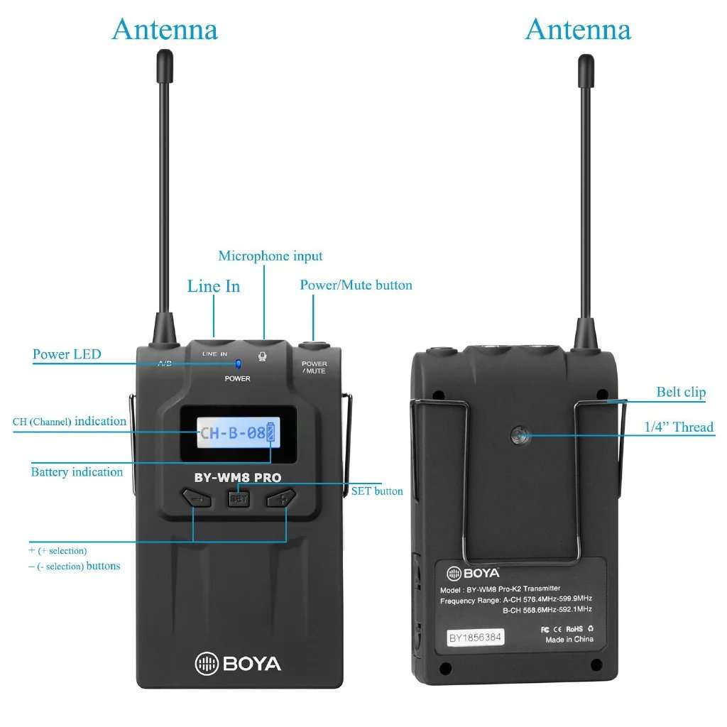Boya WM8 Pro K1 Mic System - Linkphones Center